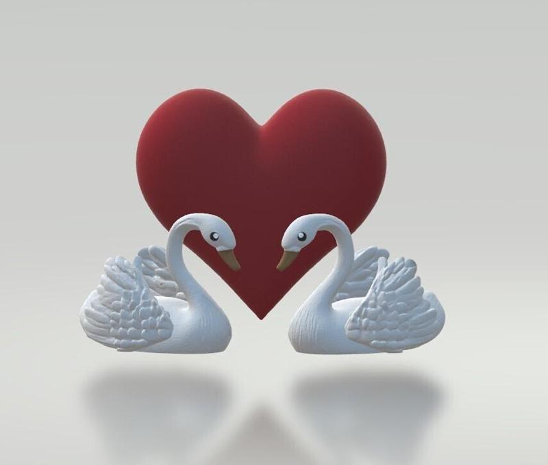 CISNES SAN VALENTIN AMOR / SWAN VALENTINE'S DAY LOVE