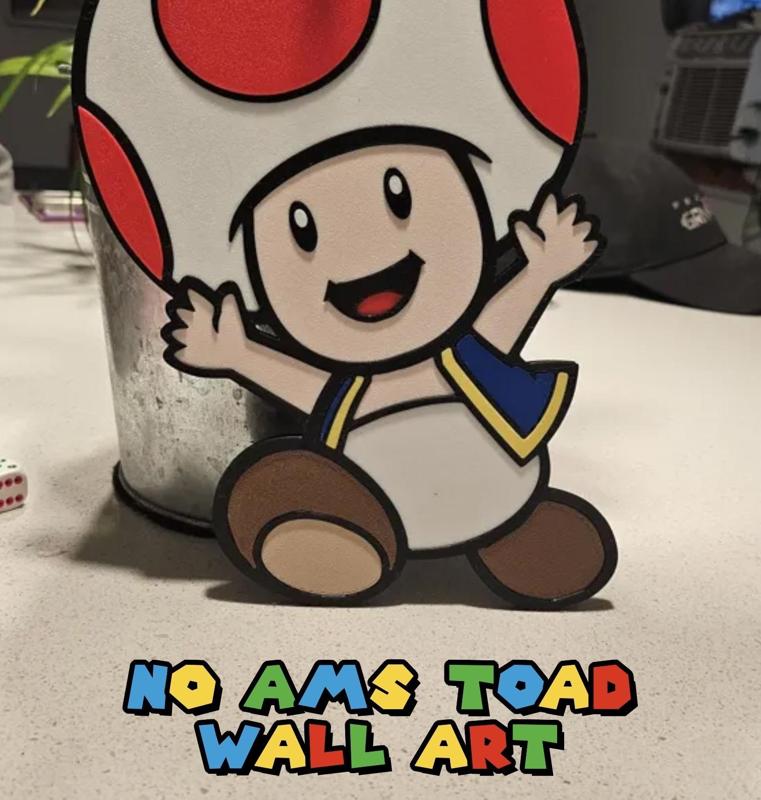 NO MMU Toad Wall Decor cutouts