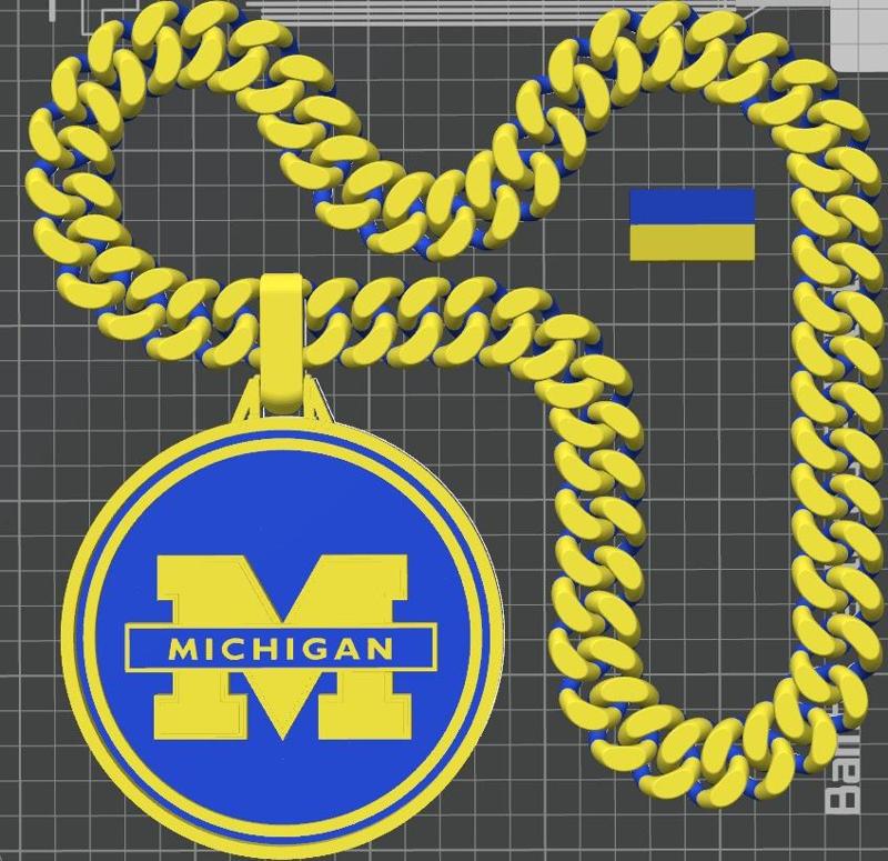 Michigan Wolverines Medallion