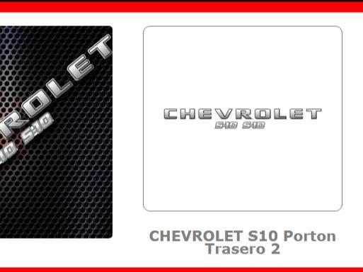 scalable Chevrolet S10 tailgate logo