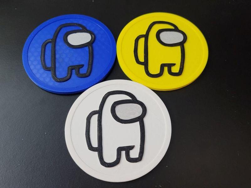 Among Us Drink Coaster