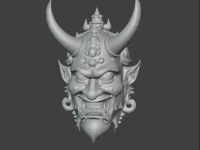 Japanese demon mask