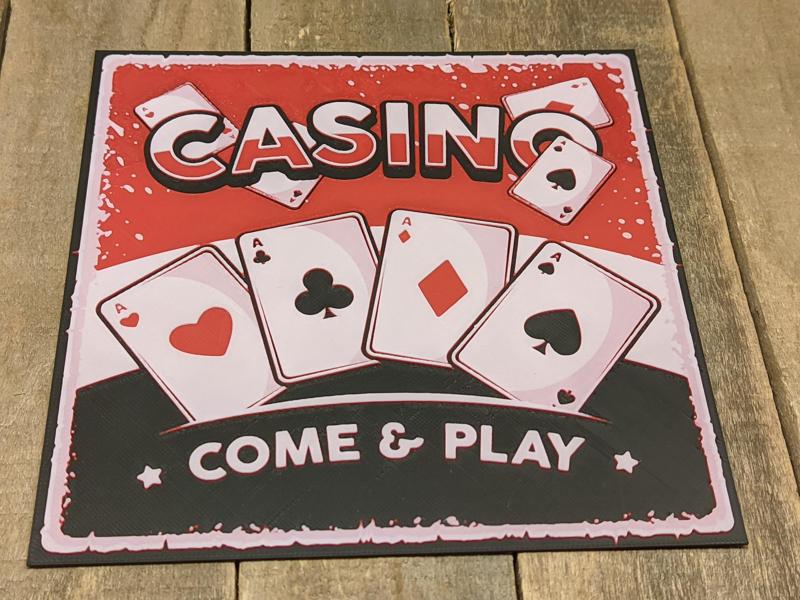 Casino #2 - Come & Play (Aces Edition) HueForge