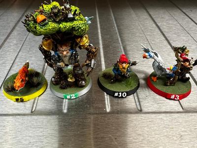 Blood Bowl 32mm Base Colored Numbers 