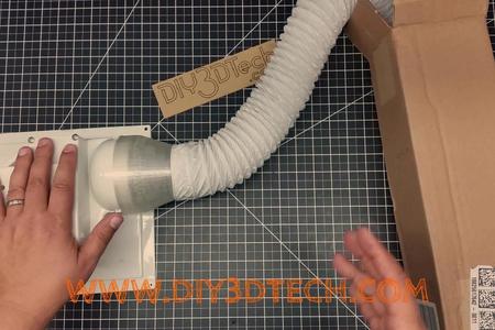 K40 eBay CO2 Laser Exhaust Fan Adapter for Marine Vent Hose!