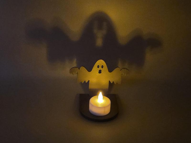 Halloween Tealight Shadow Play Spooky Ghost