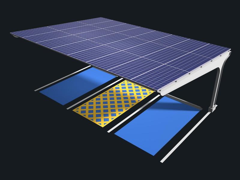 Solar carport for disabled 25U09