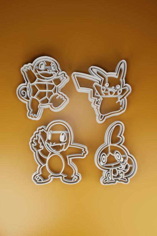 Pokemon cookie cutters