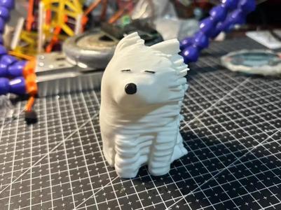 Windblown Pup - Samoyed (Scribbly Dog)