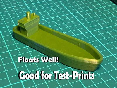 Floating Container Ship - Test Print Model