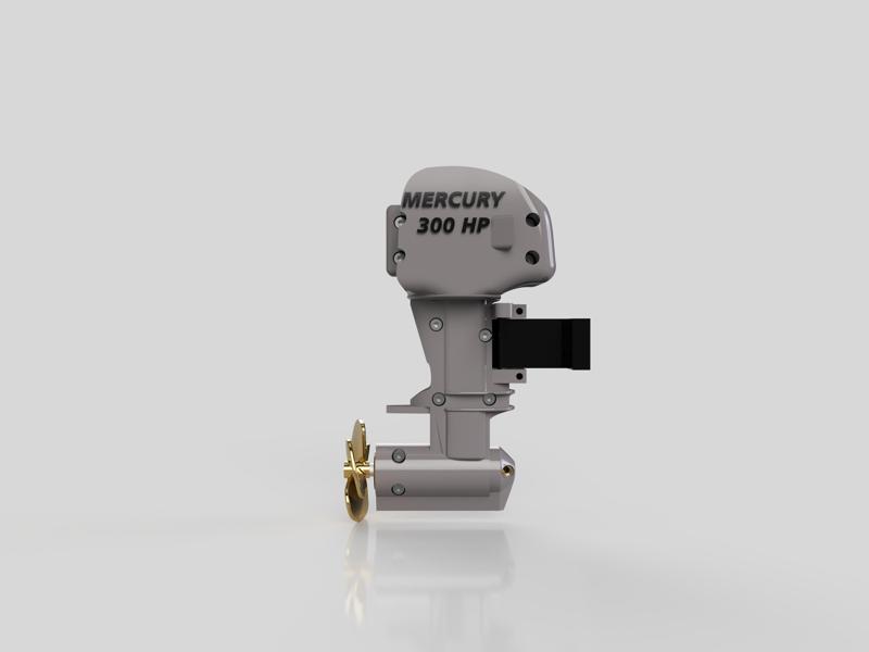 mercury 300hp outboard motor engine for rc boat