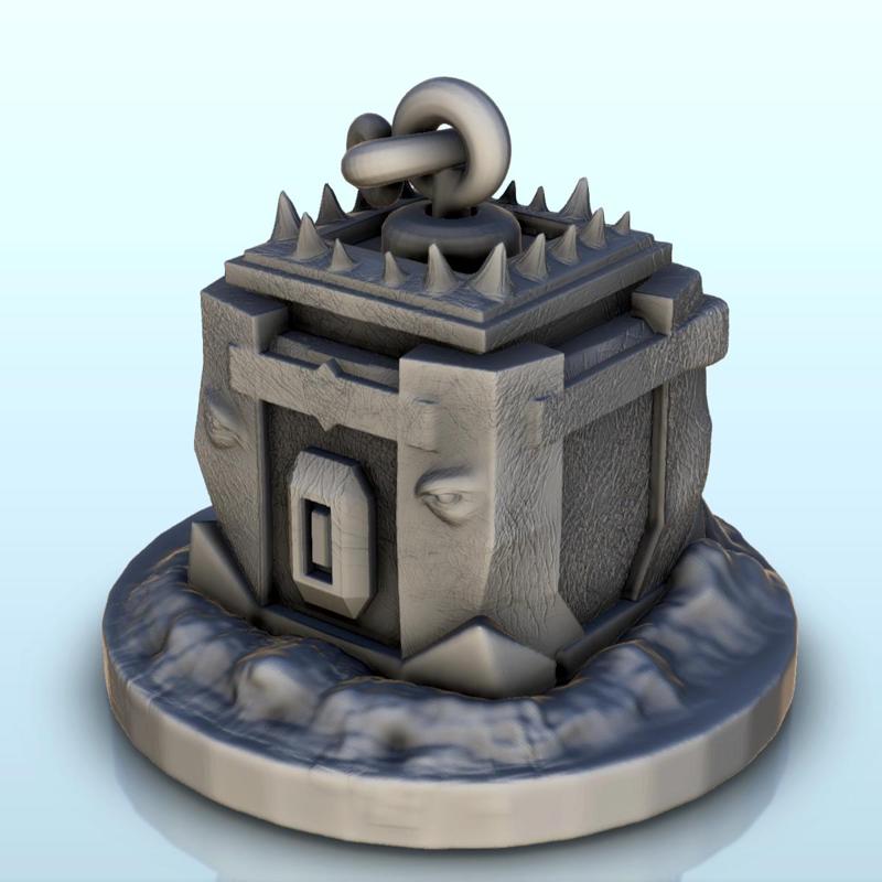 Metal chest with spikes on base (2) - Pirate Jungle Island Beach Piracy Caribbean terrain