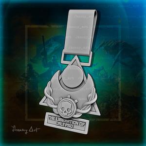 HELLDIVERS 2 CALYPSO SERVICE MEDAL