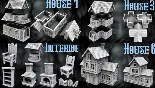 Medieval Town(28 mm)