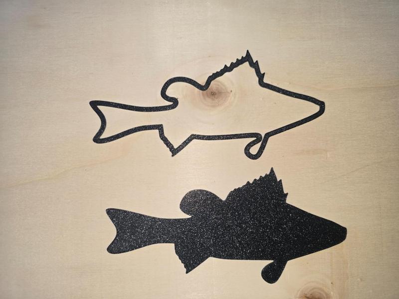 Ruffe fish (Kaulbarsch) Silhouette