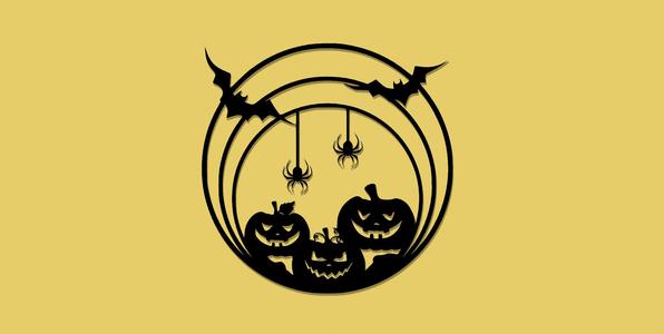 halloween wall art - 2d