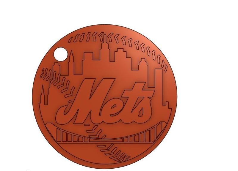 New York Mets Keychain