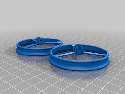 90mm copter frame addons for Tiny Whoop look
