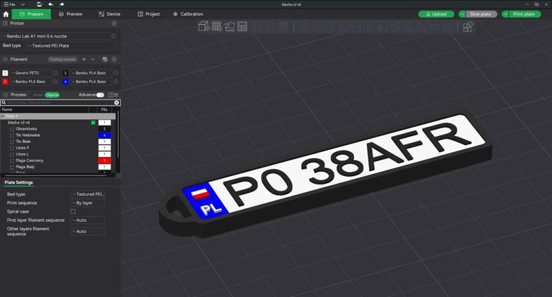 Polish license plate | Polska tablica rejestracyjna