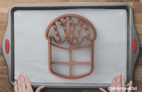 Form for cookies and gingerbread Easter cake with powder 2