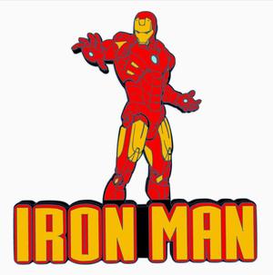 IRON MAN (MOVIE) Logo Display by MANIACMANCAVE3D