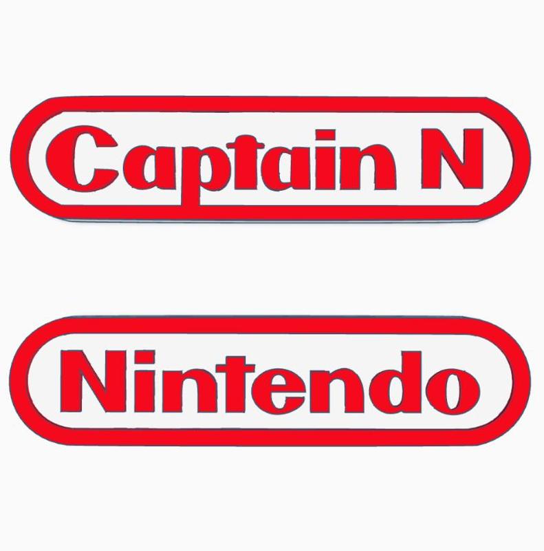 CAPTAIN N (NINTENDO) Logo Display by MANIACMANCAVE3D