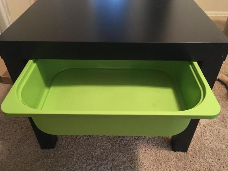 Ikea Lack drawer hangers for Trofast storage bin