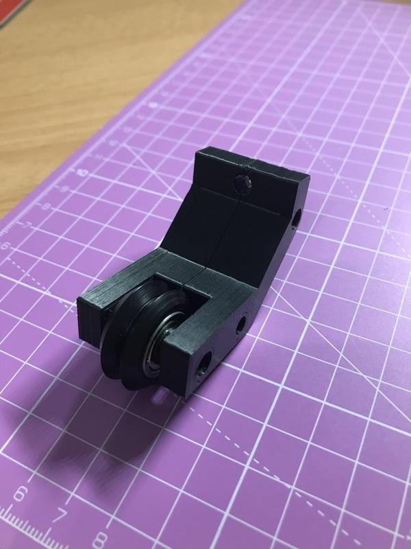 EleksMaker X axis tension adjuster for Delrin Dual V wheels