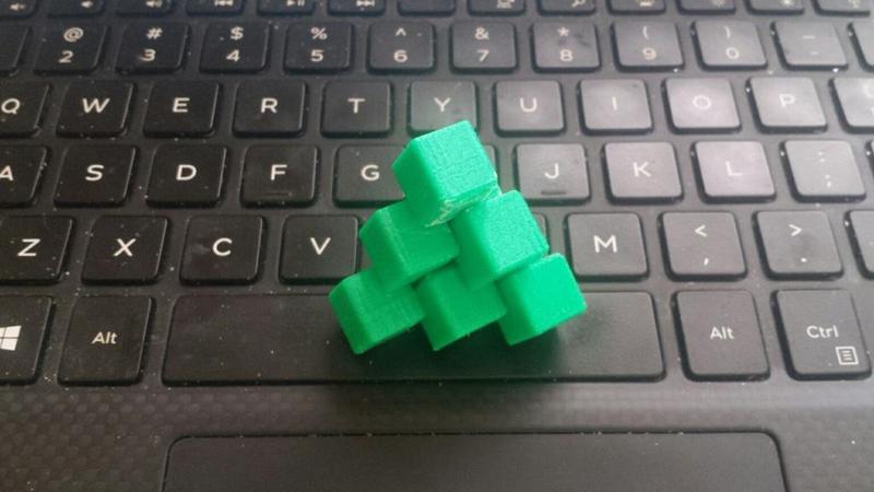 Three Piece Interlocking Tetrahedron Puzzle (Stewart Coffin)