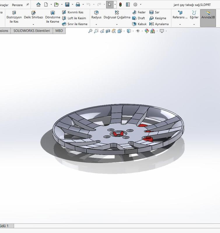 rim shaped tea plate  jant şeklinde çay tabağı