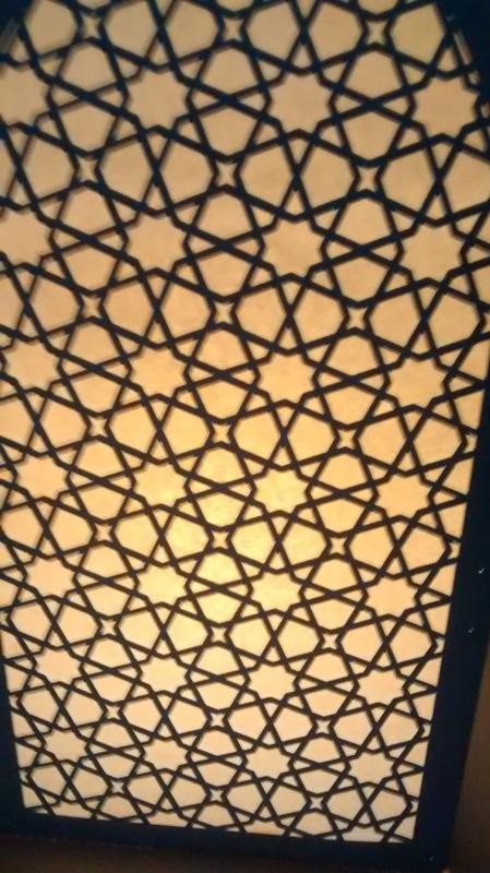 Paper arabesque laser cut lantern