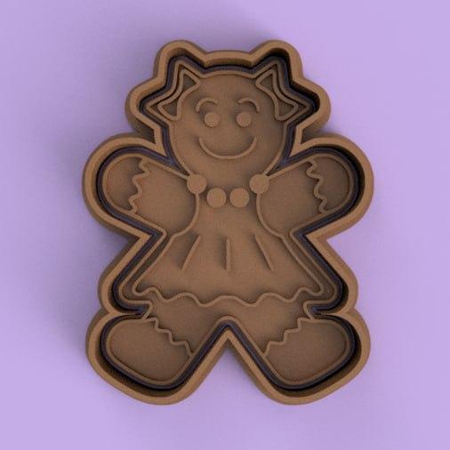 gingerbread doll cutter + stamp / gingerbread doll cutter + stamp