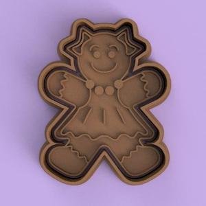 gingerbread doll cutter + stamp / gingerbread doll cutter + stamp