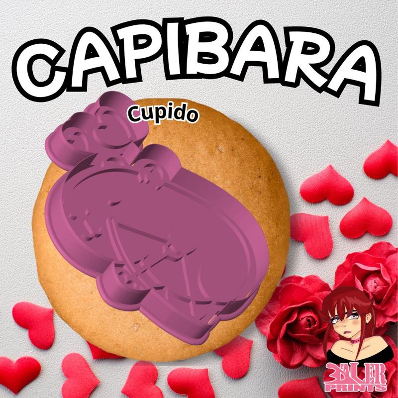 Capibara Valentine's Day Cupid