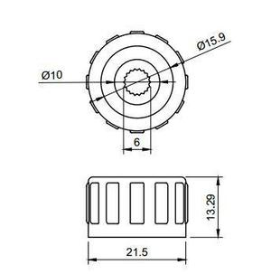Volkswagen radio knob button 