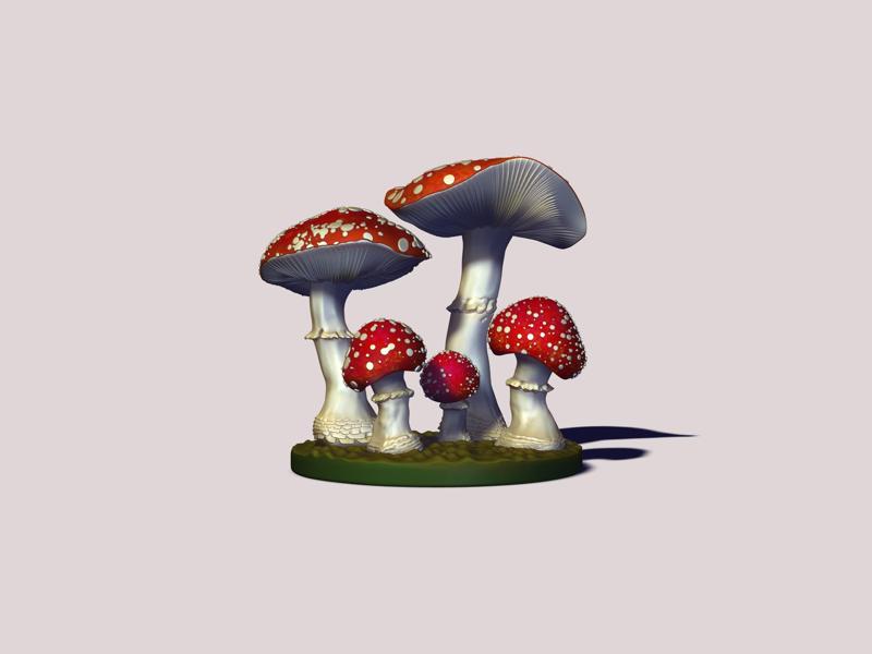 printready mushroom amanita