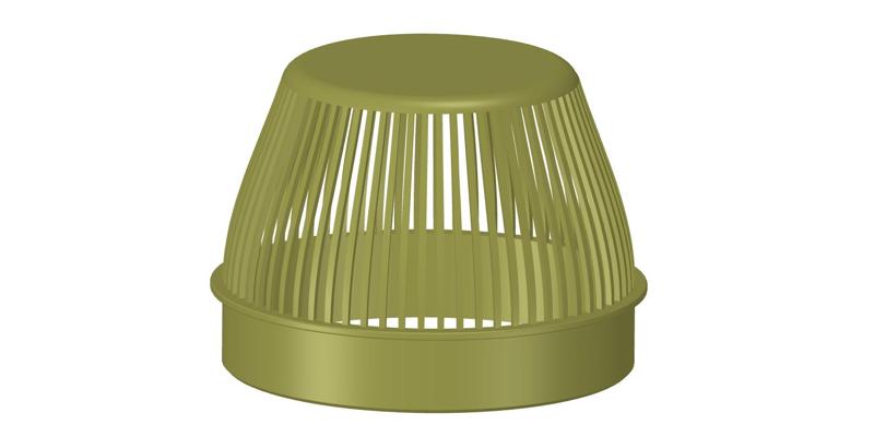 Rainwater Outlet Grill 100 mm for protection trap 3d-print