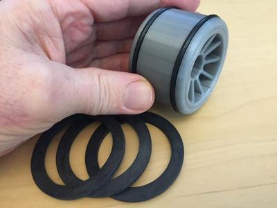 Palmiga Open RC F1 Wheels for rubber o-rings / rubber washers