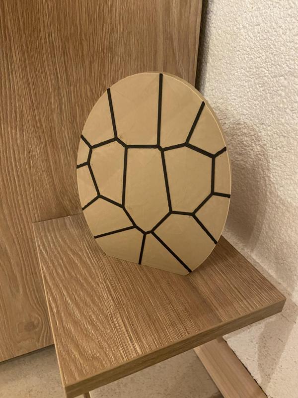 Easter egg wood look