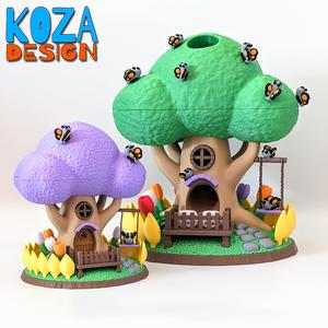 TREE HOUSE DICE TOWER AND FAIRY HOUSE
