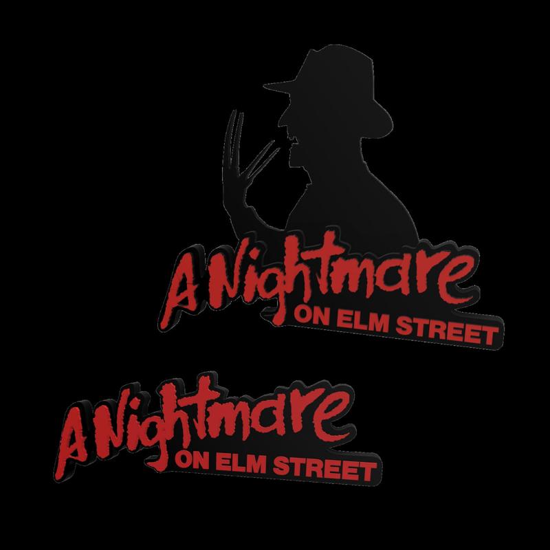 3D MULTICOLOR LOGO/SIGN - A Nightmare on Elm Street (Two Versions)