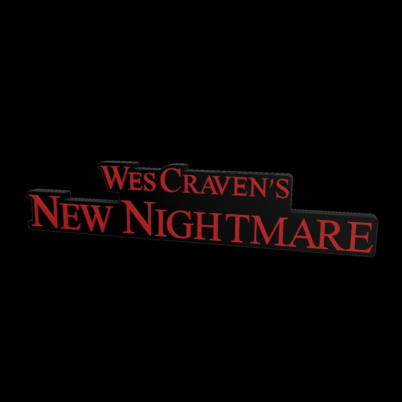 3D MULTICOLOR LOGO/SIGN - Wes Craven's New Nightmare