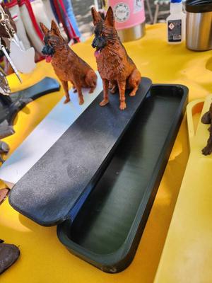 german dog incense holder