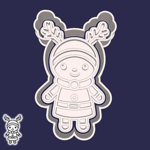 Christmas | New Year cookie cutters - cute kid (style 1)