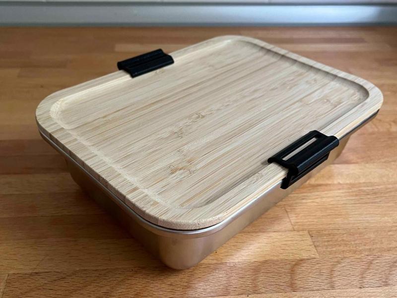 IKEA Lunch Box Bamboo Lid Cover Clip 2025