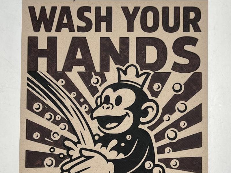 Wash Your Hands Propaganda Poster Art