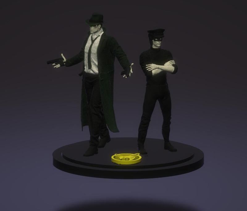 Green Hornet and Kato (Bruce Lee)