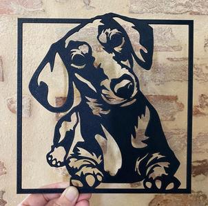 Wall Art of Dachshund