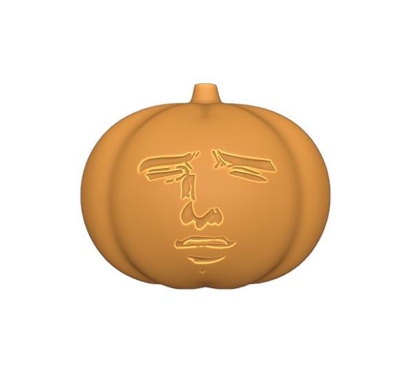 Pumpkin Meme Funny Expression Figure - Anime/Manga Style Halloween Decoration