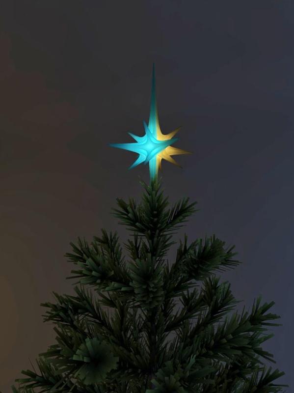 Christmas star treetop